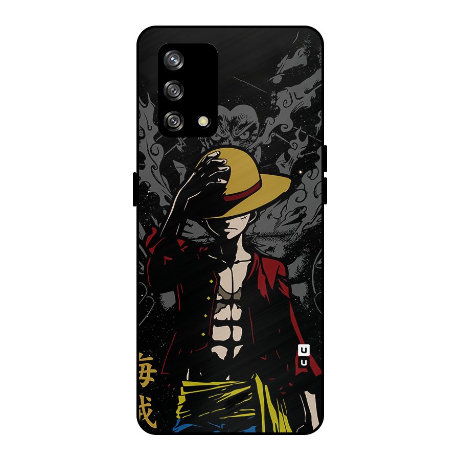Dark Luffy Art Metal Back Case for Oppo F19