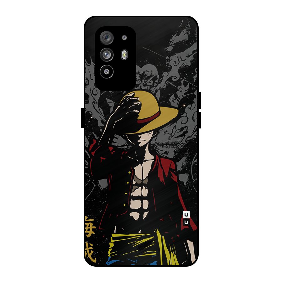 Dark Luffy Art Metal Back Case for Oppo F19 Pro Plus 5G
