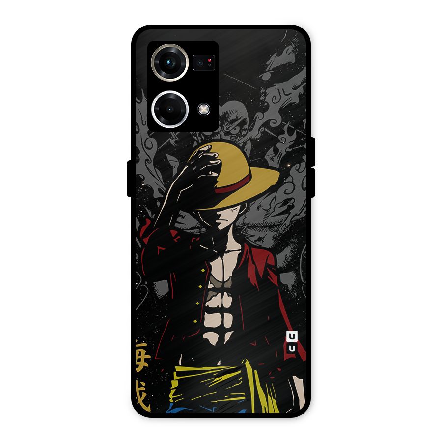Dark Luffy Art Metal Back Case for Oppo F21 Pro 4G