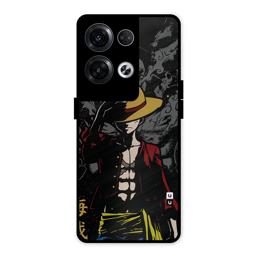 Dark Luffy Art Metal Back Case for Oppo Reno8 Pro 5G
