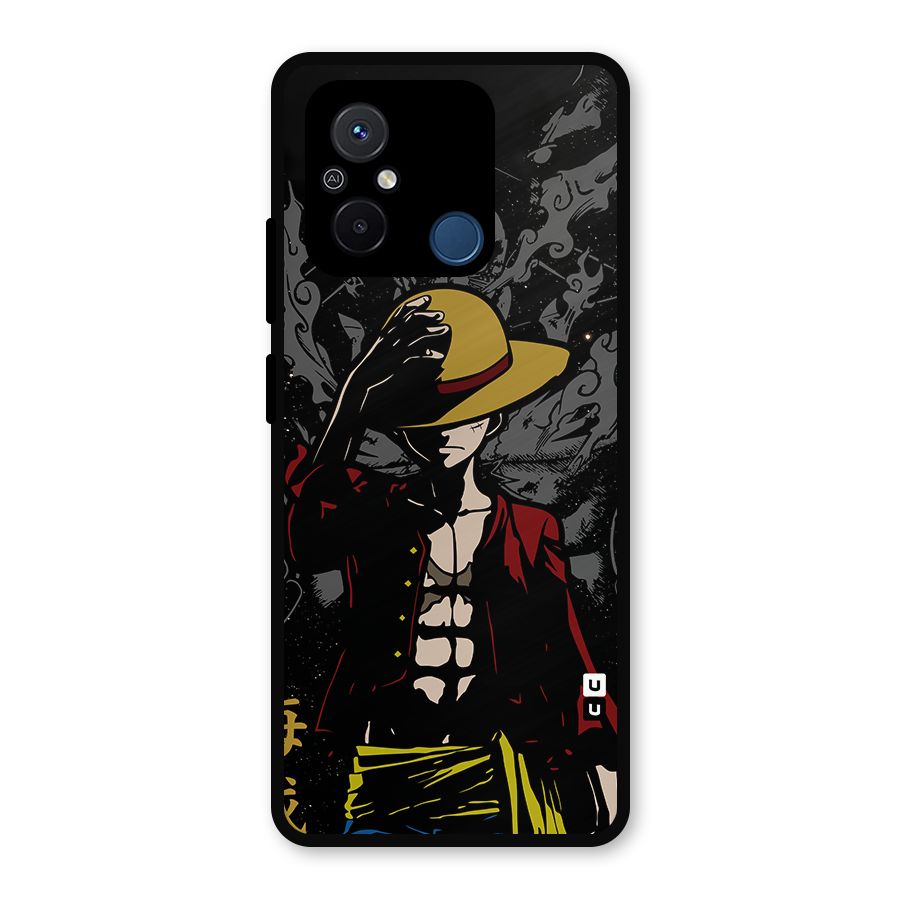 Dark Luffy Art Metal Back Case for Poco C55