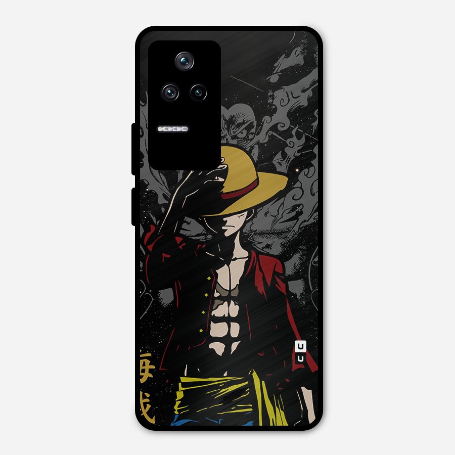 Dark Luffy Art Metal Back Case for Poco F4 5G