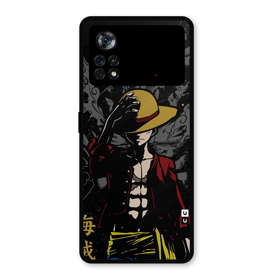 Dark Luffy Art Metal Back Case for Poco X4 Pro 5G