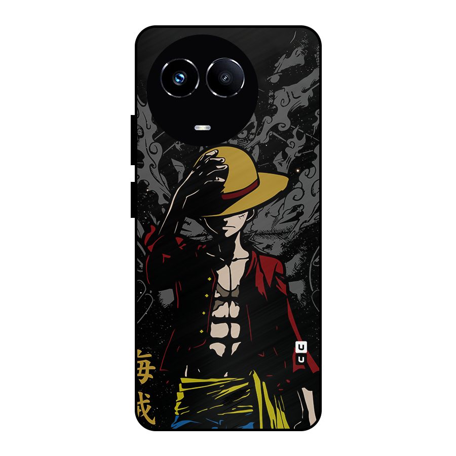Dark Luffy Art Metal Back Case for Realme 11X
