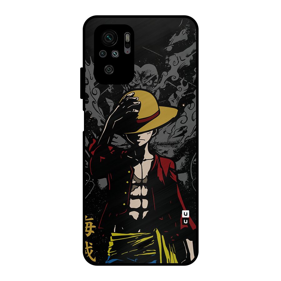 Dark Luffy Art Metal Back Case for Redmi Note 10