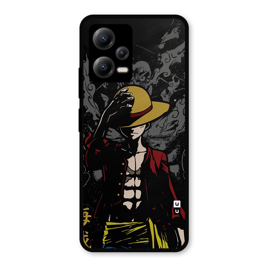 Dark Luffy Art Metal Back Case for Redmi Note 12 5G