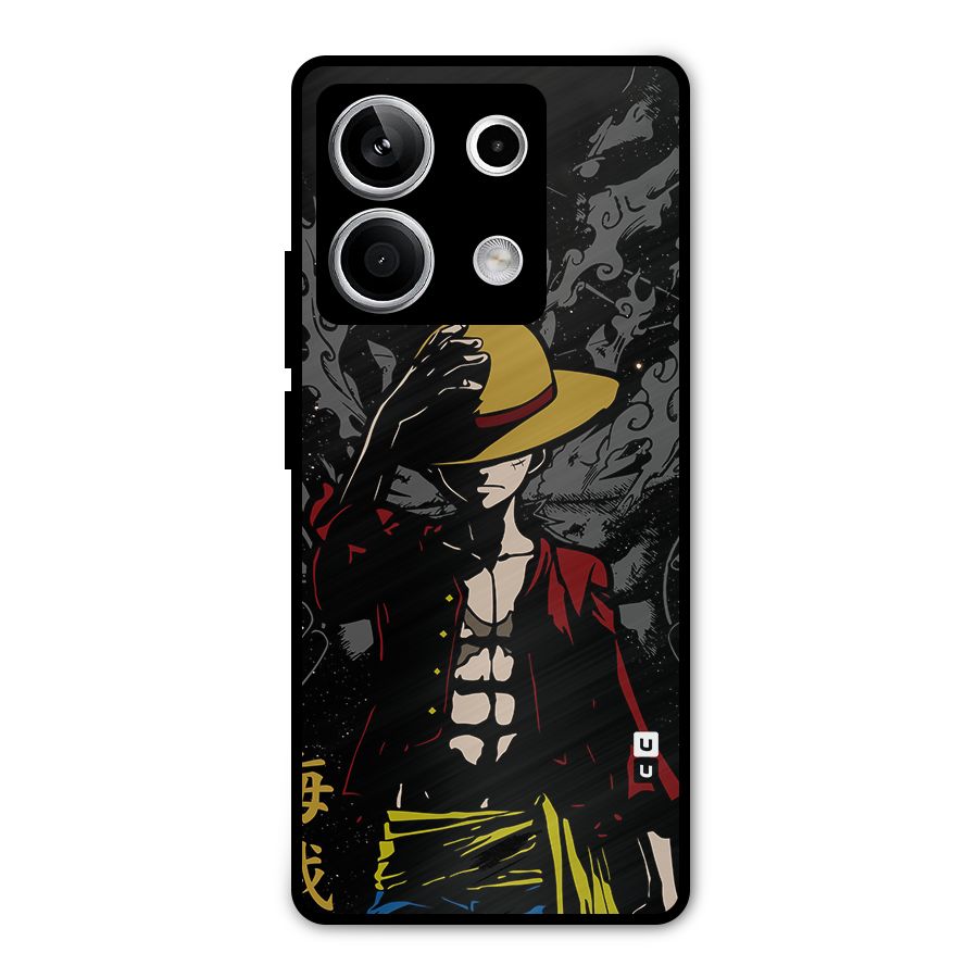 Dark Luffy Art Metal Back Case for Redmi Note 13 5G