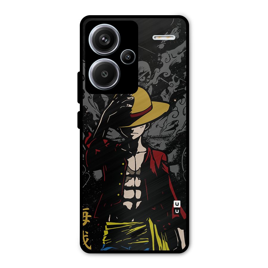 Dark Luffy Art Metal Back Case for Redmi Note 13 Pro Plus