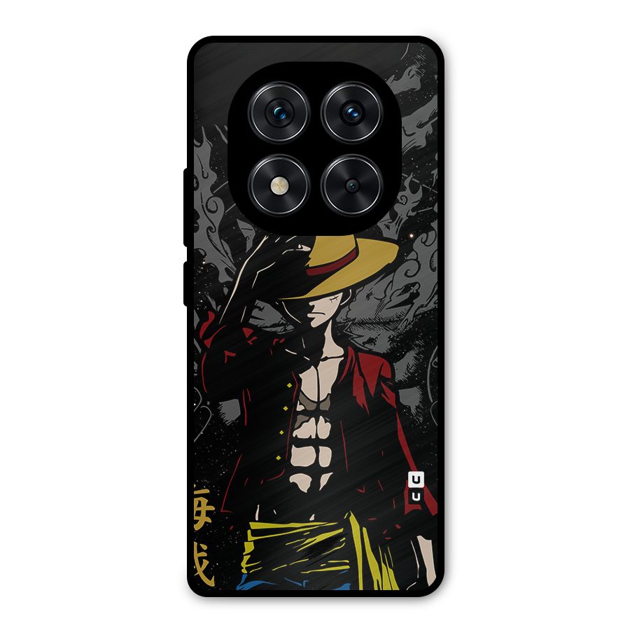 Dark Luffy Art Metal Back Case for Redmi Note 14 Pro 5G