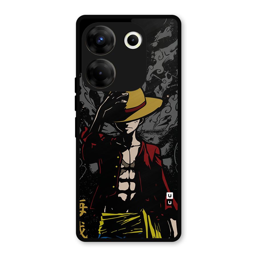 Dark Luffy Art Metal Back Case for Tecno Camon 20