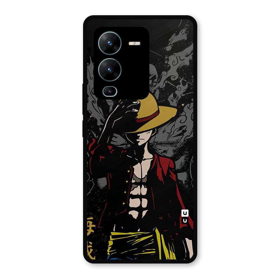 Dark Luffy Art Metal Back Case for Vivo V25 Pro