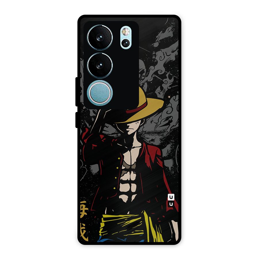 Dark Luffy Art Metal Back Case for Vivo V29 Pro