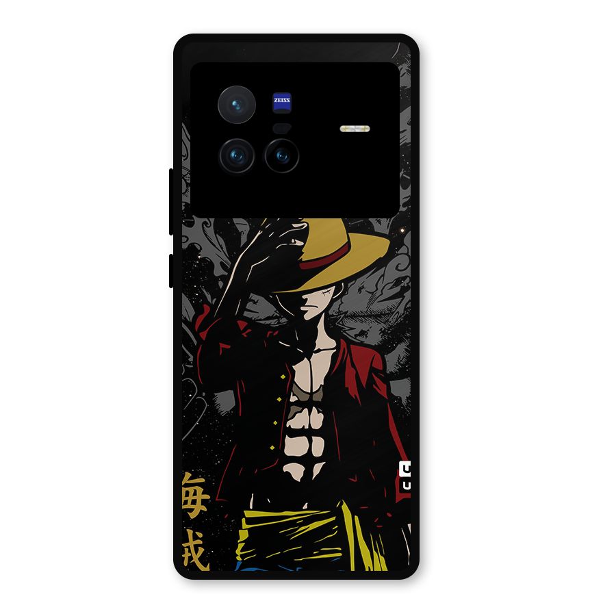 Dark Luffy Art Metal Back Case for Vivo X80