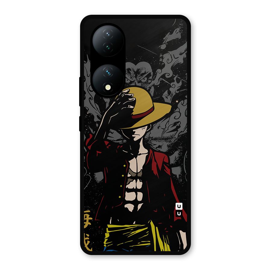 Dark Luffy Art Metal Back Case for Vivo Y100a