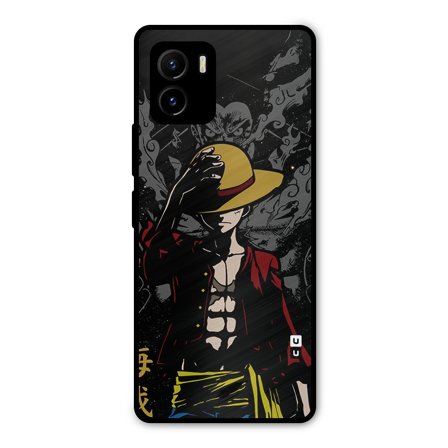Dark Luffy Art Metal Back Case for Vivo Y15s