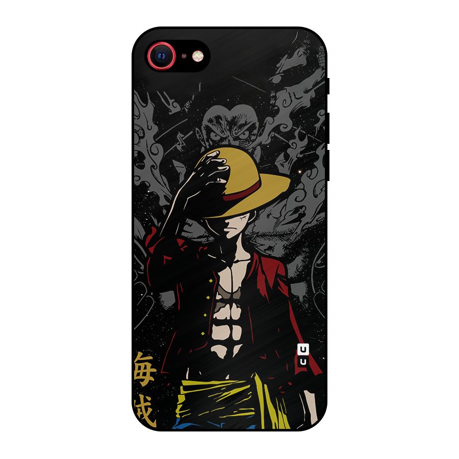 Dark Luffy Art Metal Back Case for iPhone 7