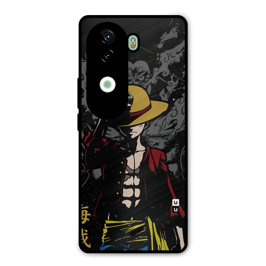 Dark Luffy Art Metal Back Case for iQOO Z9s