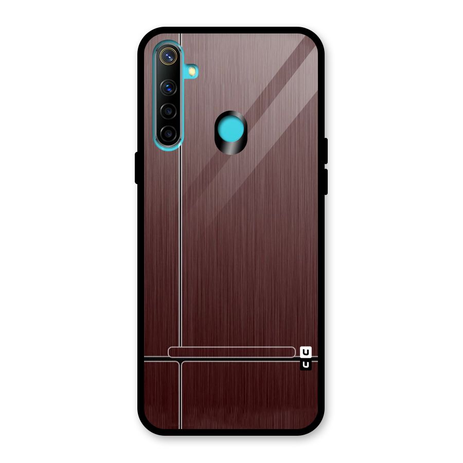 Dark Maroon Classic Design Glass Back Case for Realme 5i