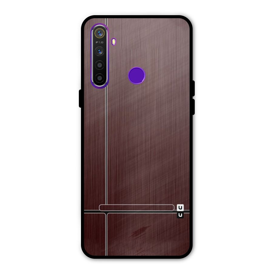 Dark Maroon Classic Design Glass Back Case for Realme 5s