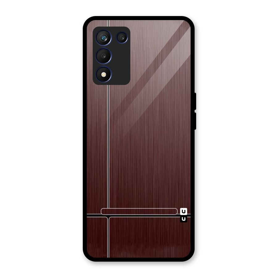 Dark Maroon Classic Design Glass Back Case for Realme 9 5G Speed