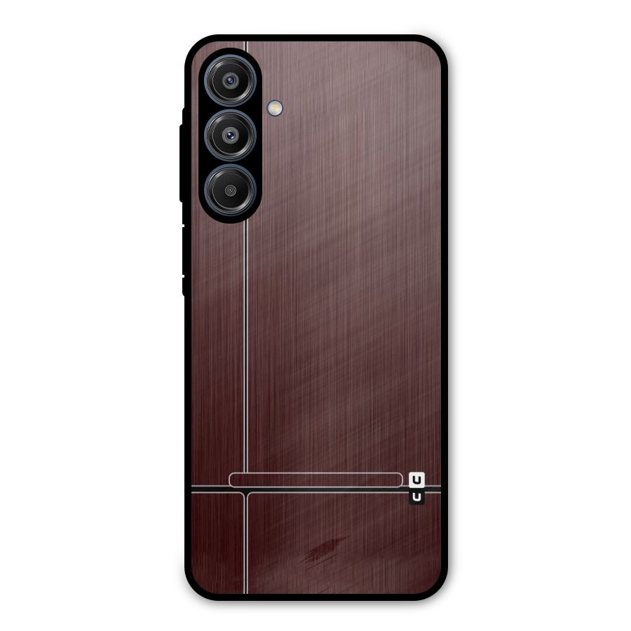 Dark Maroon Classic Design Metal Back Case for Galaxy A16 5G