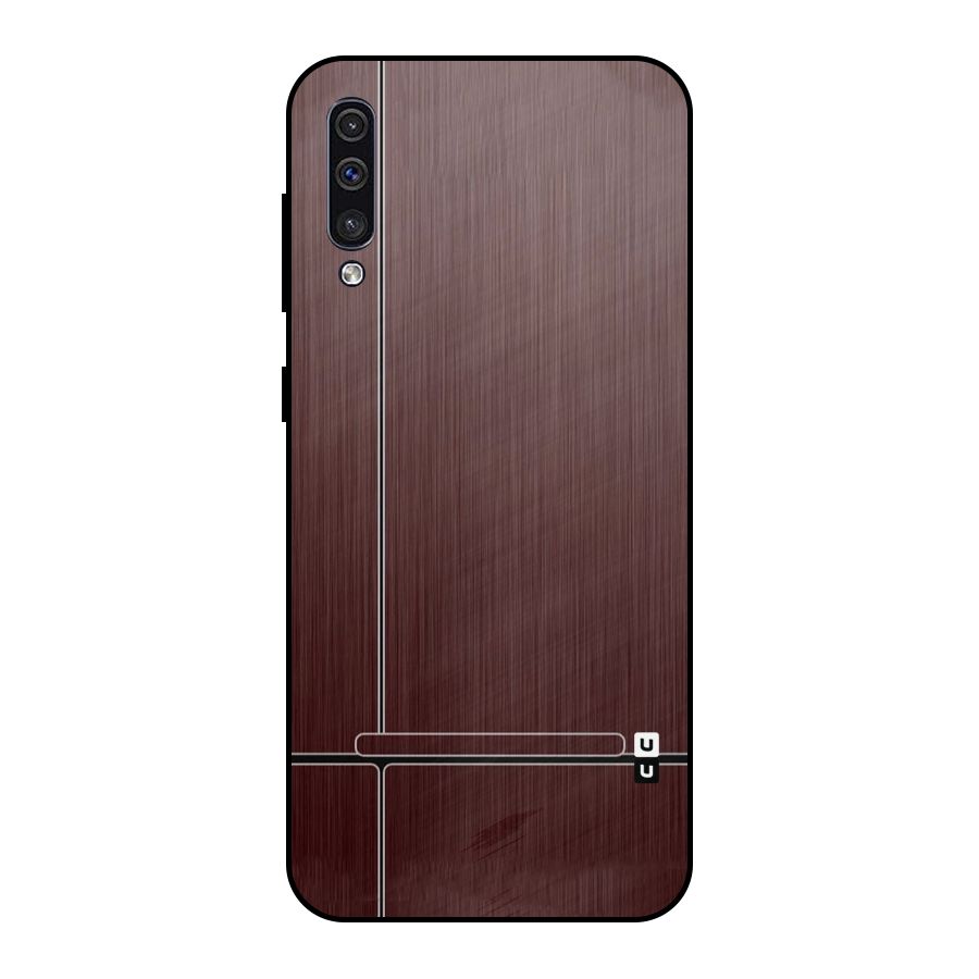 Dark Maroon Classic Design Metal Back Case for Galaxy A30s