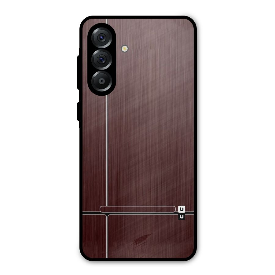 Dark Maroon Classic Design Metal Back Case for Galaxy A36