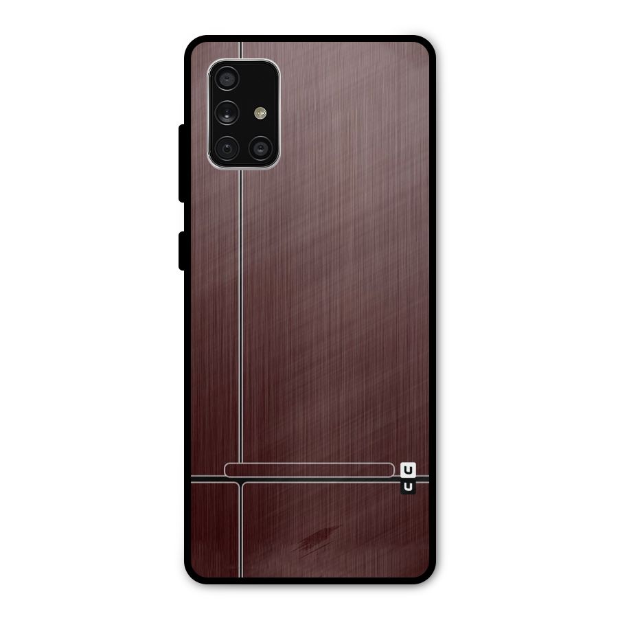 Dark Maroon Classic Design Metal Back Case for Galaxy A71