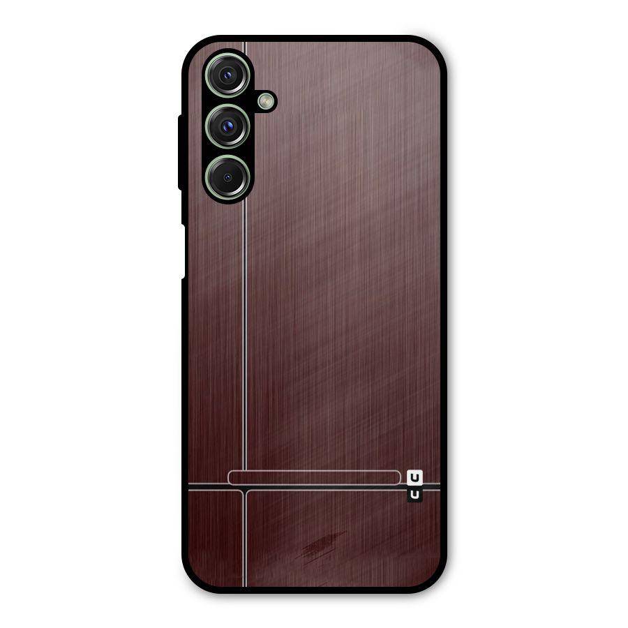 Dark Maroon Classic Design Metal Back Case for Galaxy F34