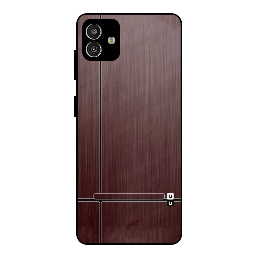 Dark Maroon Classic Design Metal Back Case for Galaxy M13 5G
