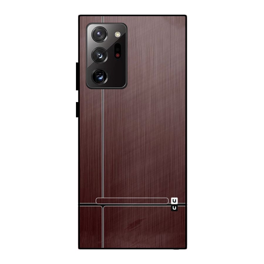 Dark Maroon Classic Design Metal Back Case for Galaxy Note 20 Ultra