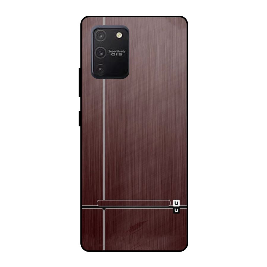 Dark Maroon Classic Design Metal Back Case for Galaxy S10 Lite