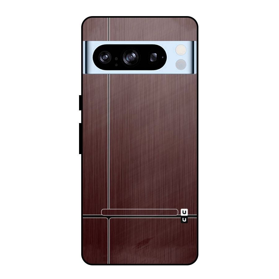 Dark Maroon Classic Design Metal Back Case for Google Pixel 8 Pro