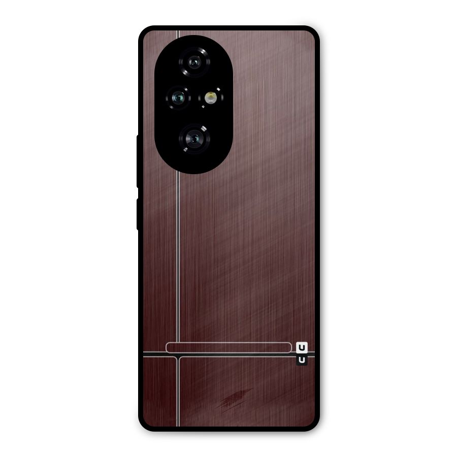 Dark Maroon Classic Design Metal Back Case for Honor 200 Pro