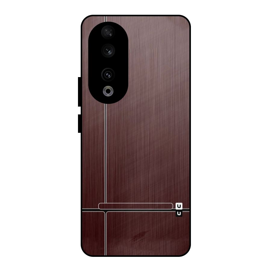 Dark Maroon Classic Design Metal Back Case for Honor 90
