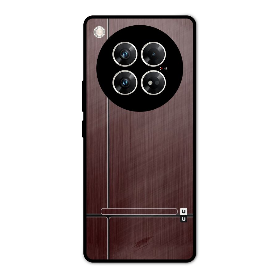 Dark Maroon Classic Design Metal Back Case for Infinix Zero 40 5G