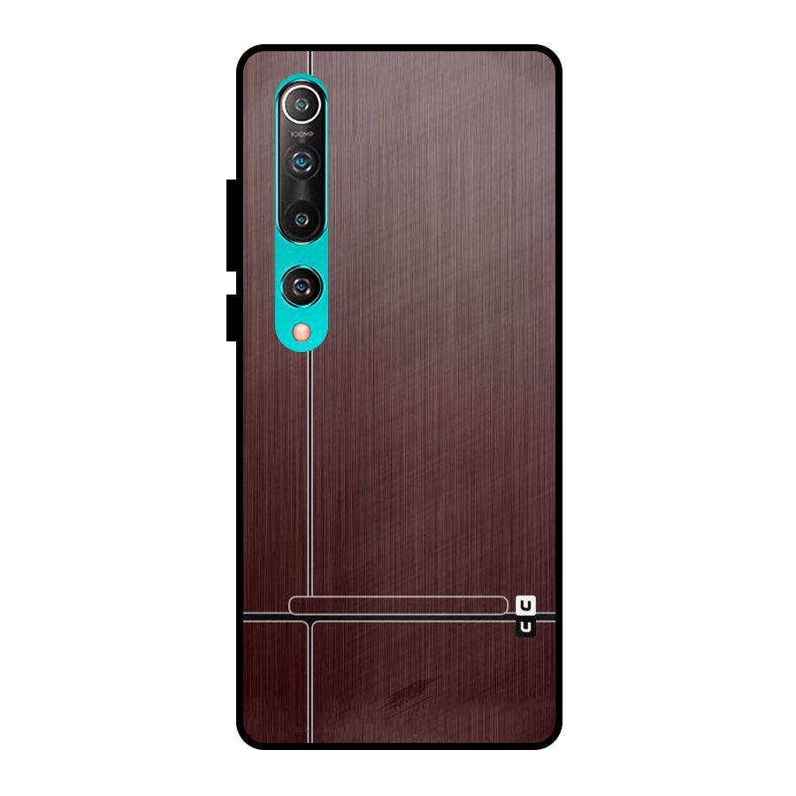 Dark Maroon Classic Design Metal Back Case for Mi 10