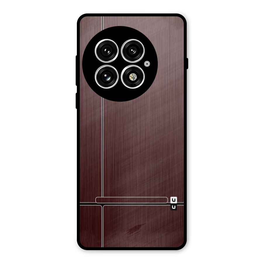 Dark Maroon Classic Design Metal Back Case for OnePlus 13