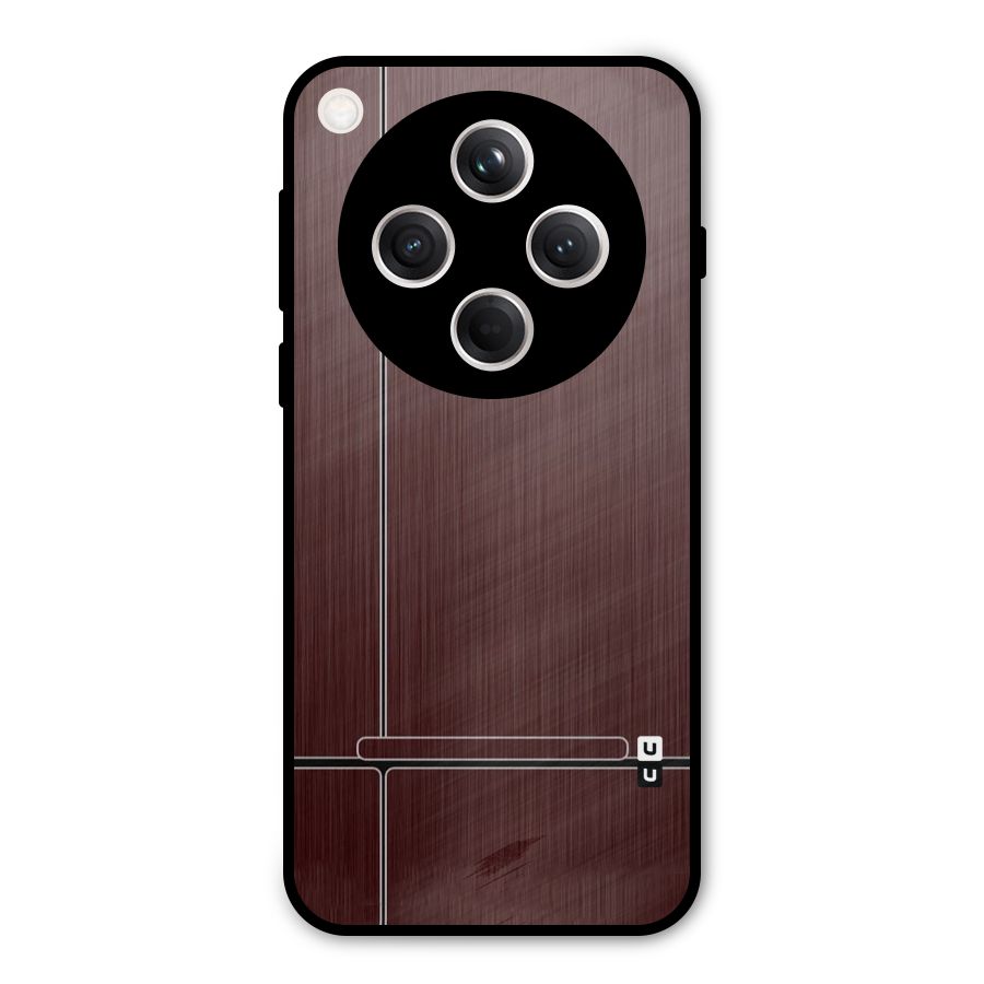 Dark Maroon Classic Design Metal Back Case for Oppo Find X8