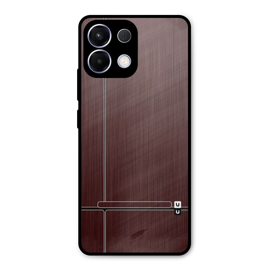 Dark Maroon Classic Design Metal Back Case for Oppo K13