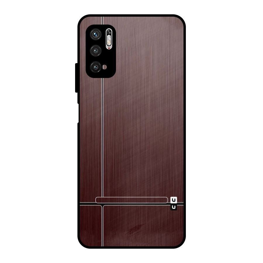 Dark Maroon Classic Design Metal Back Case for Poco M3 Pro 5G