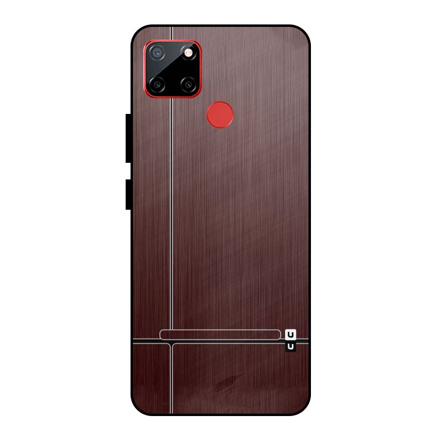 Dark Maroon Classic Design Metal Back Case for Realme C12