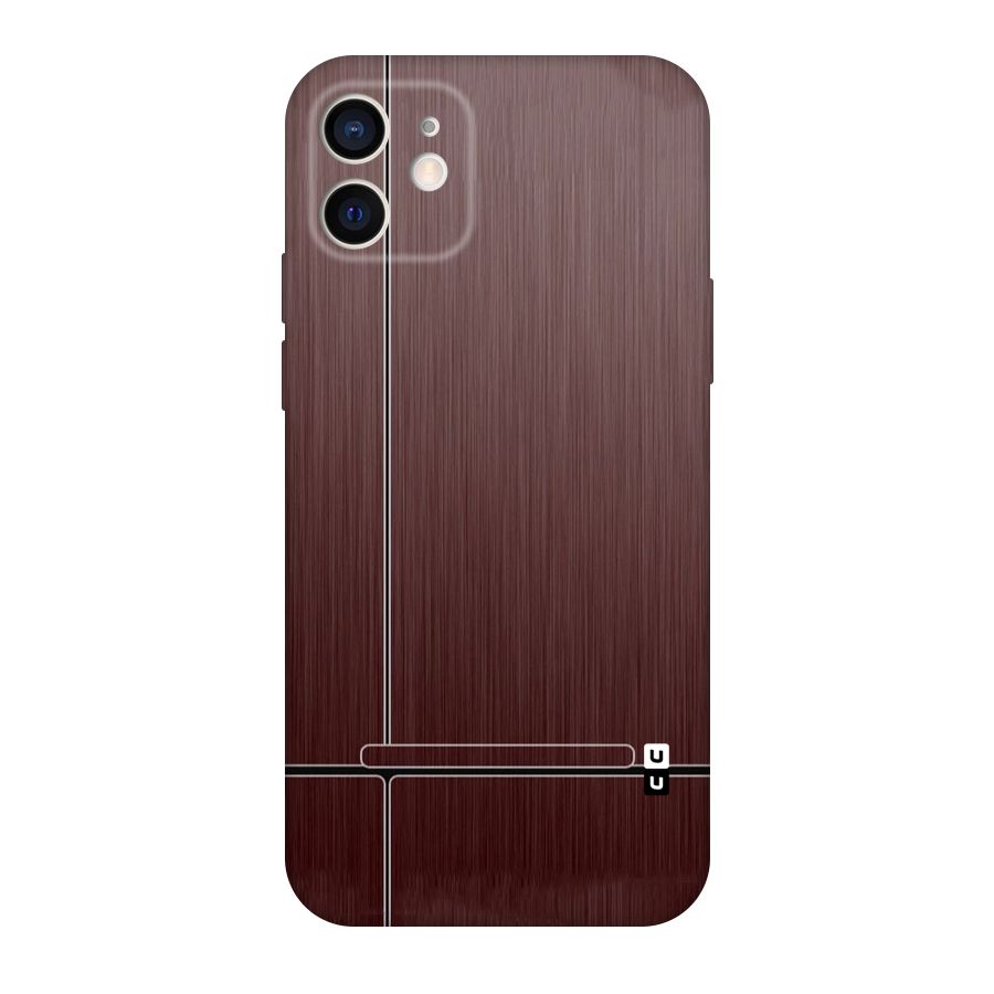 Dark Maroon Classic Design Original Polycarbonate Back Case for iPhone 12
