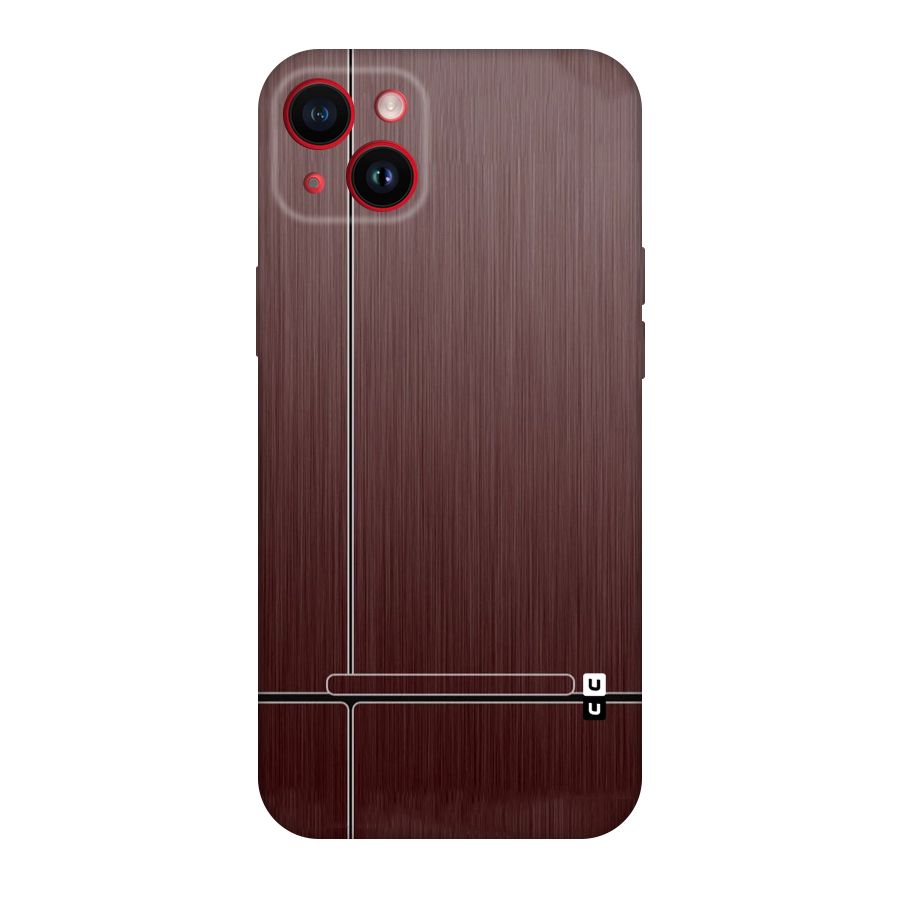 Dark Maroon Classic Design Original Polycarbonate Back Case for iPhone 14 Plus