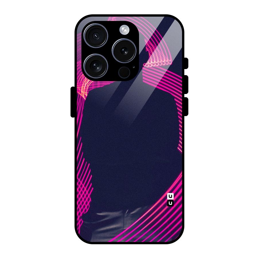 Dark Night DJ Glass Back Case for iPhone 15 Pro