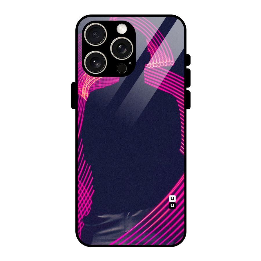Dark Night DJ Glass Back Case for iPhone 15 Pro Max