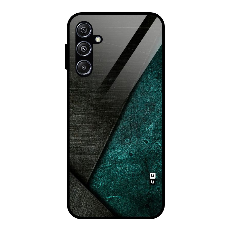 Dark Olive Green Glass Back Case for Galaxy M34 5G