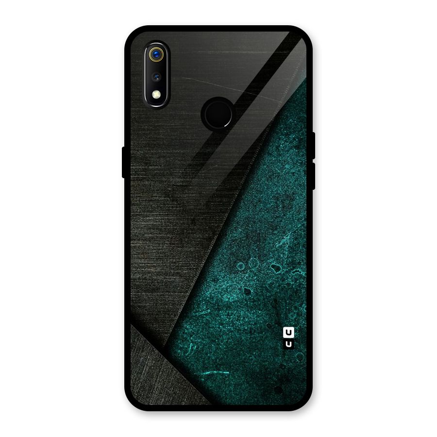 Dark Olive Green Glass Back Case for Realme 3i