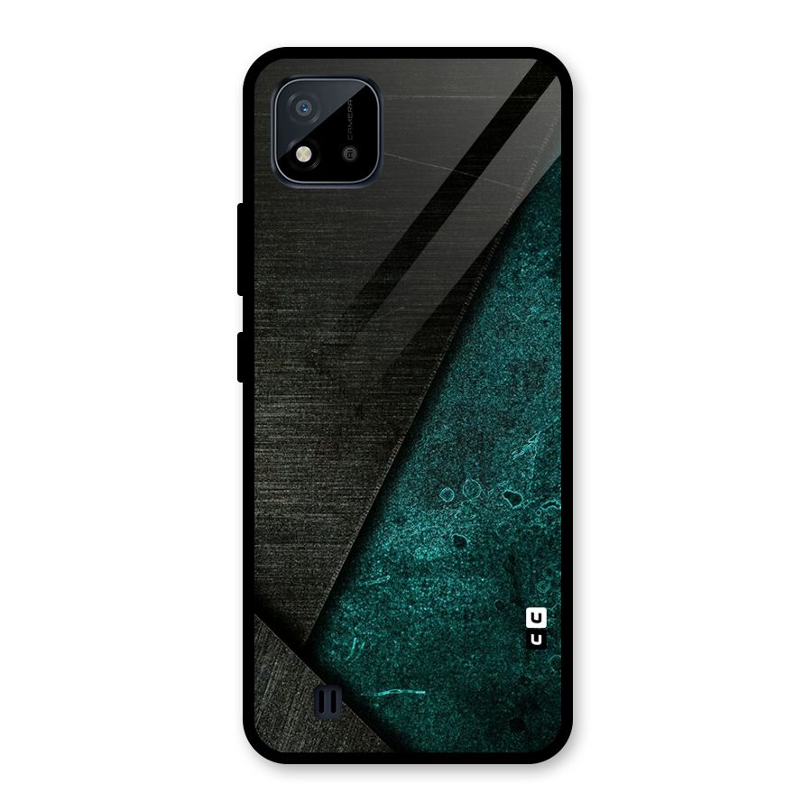 Dark Olive Green Glass Back Case for Realme C11 2021