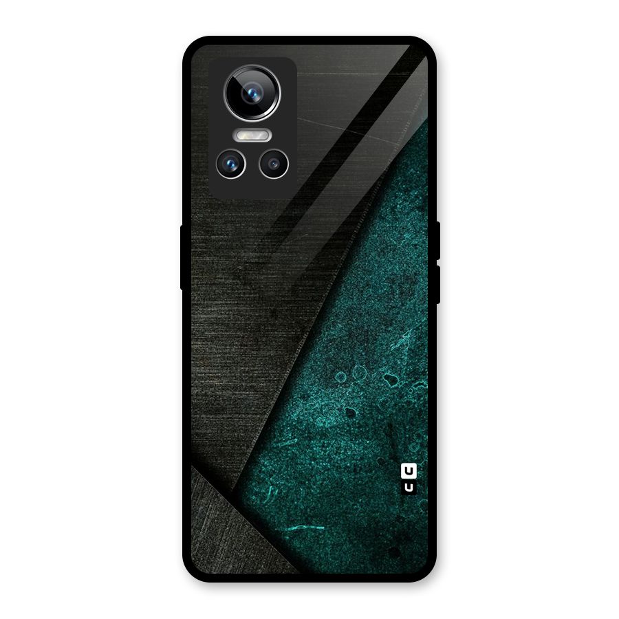 Dark Olive Green Glass Back Case for Realme GT Neo 3